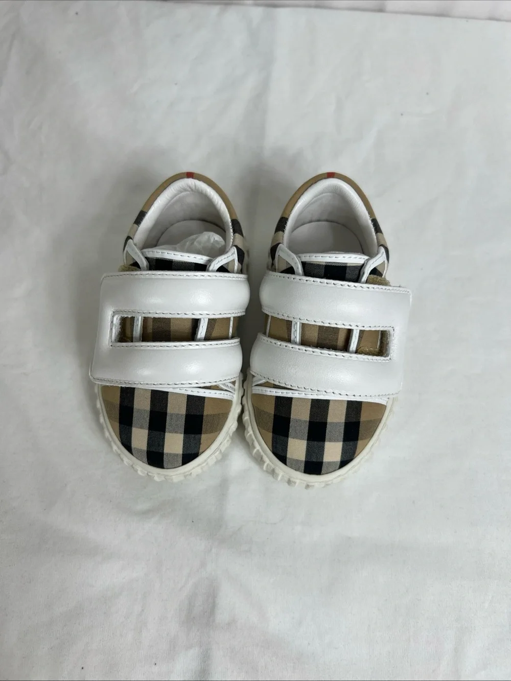 Burberry Newborn Sneaker w/Single Strap